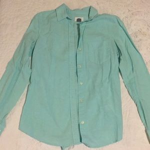 Pastel blue button down